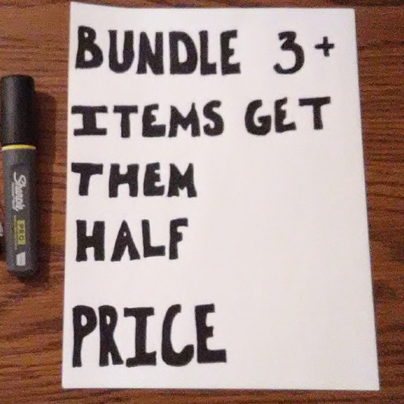 Bundle 3 Or More Items Get Them Half Price - Picture 2 of 2